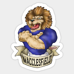 Macclesfield Town Lion Mascot Sticker